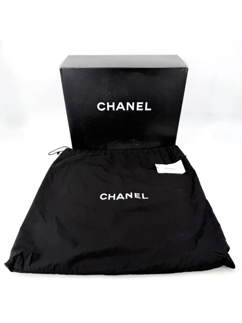 Chanel Quilted Mademoiselle Bowling Bag Metallic Leather Brown Silver